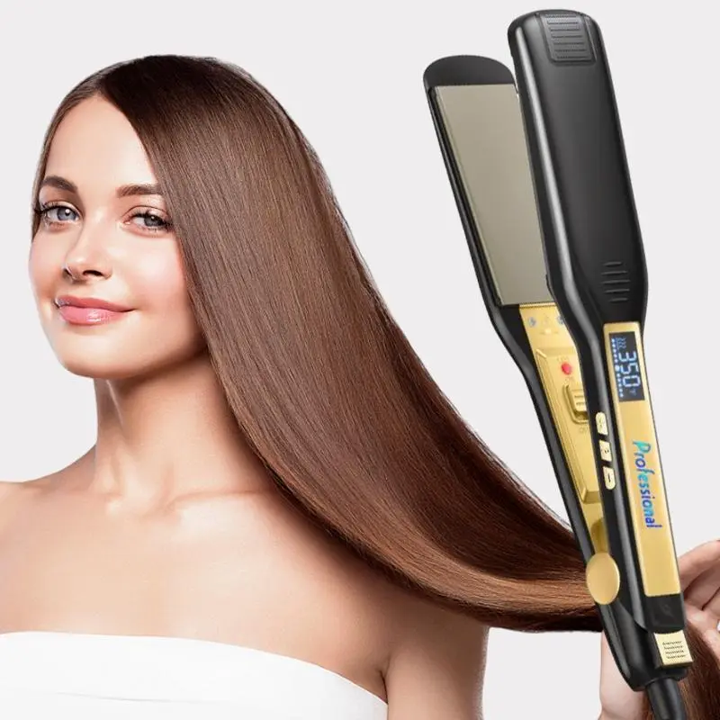 Professional Hair Straightener, LCD Display Hair Straightening Iron, Hair Styling Tool for Home & Salon, Titanium Flat Iron, Smooth Hair Styling, Styling Hair Tools