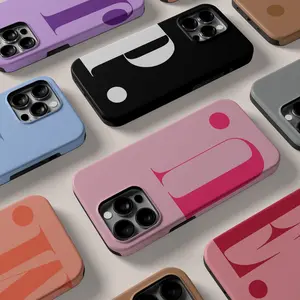 Personalised Large Initial Smartphone Case - Custom Cellphone Casing for iPhone 16,15,14,13,12,11 Pro Max, Galaxy S23 Ultra - Handheld Phone Accessories