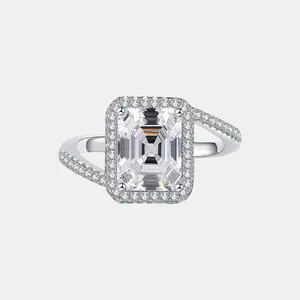 【#180】Valentine's Flash 3CT GALATEA Synthetic Moissanite RING