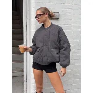 Stick Season Quilted Jacket Grey