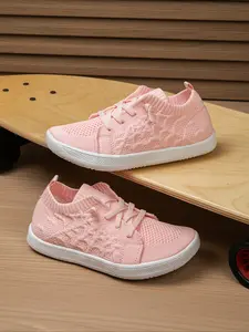 Wide Fit Sports Shoes, One-Click Slip-On Tennis Casual Trainer Sneakers, Minimalist Design, Unisex Kids' Athletic Footwear