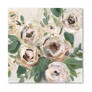 Courtside Market Bright Floral Depth 16" x 16"Canvas Wall Art