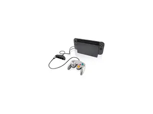 nyko retro controller hub plus  4 port gamecube controller adapter with turbo and home button for nintendo switch