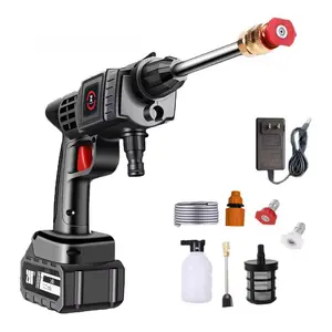 Wireless High Pressure Car Wash Tool, Portable Wireless Electric Car Wash Tool, High Pressure Car Wash Machine for Car, Home & Garden Watering, Pressure Washer Jet, Pressure Washer Handheld, Cordless Pressure Washer