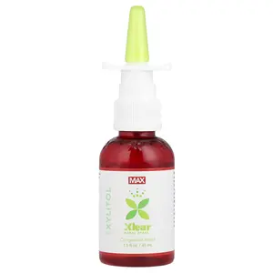 Xlear Natural Saline, Nasal Spray with Xylitol, Maximum Relief, 1.5 fl oz (45 ml)