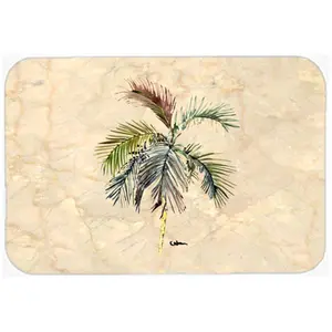 212 MAIN Kitchen Chopping Board, 15x12 in. Large Palm Tree Design Glass Material Cutting Board