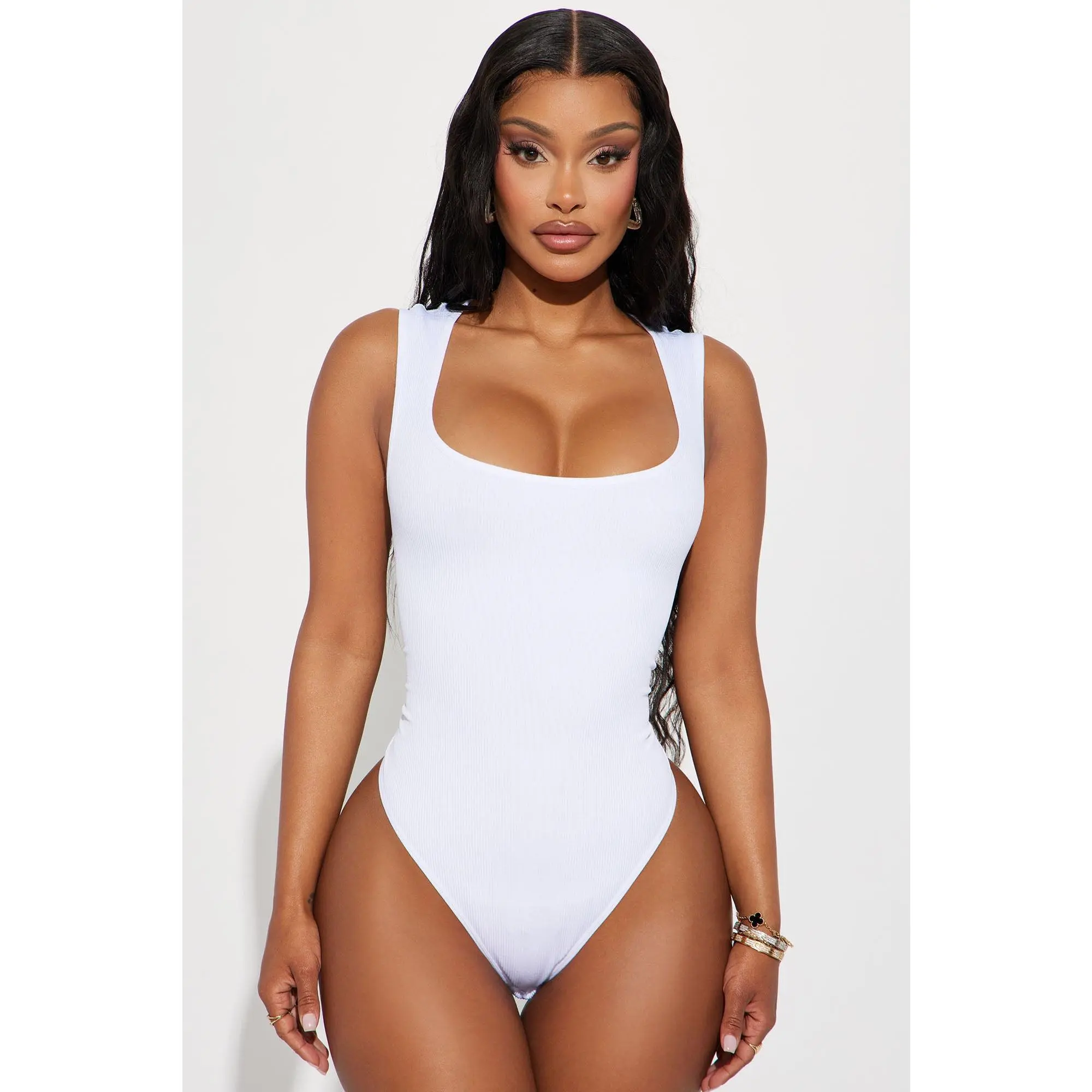 Cindy Seamless Bodysuit - White