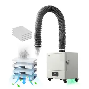 fathersdaygift  Solder Fume Extractor 459 m/h 280W Brushless Motor 4-Stage Filters 10 Speeds