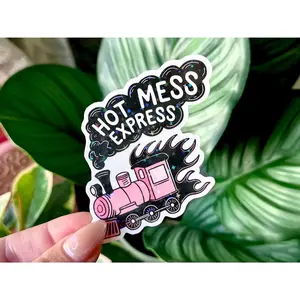 Hot Mess Express Holographic Waterproof Sticker