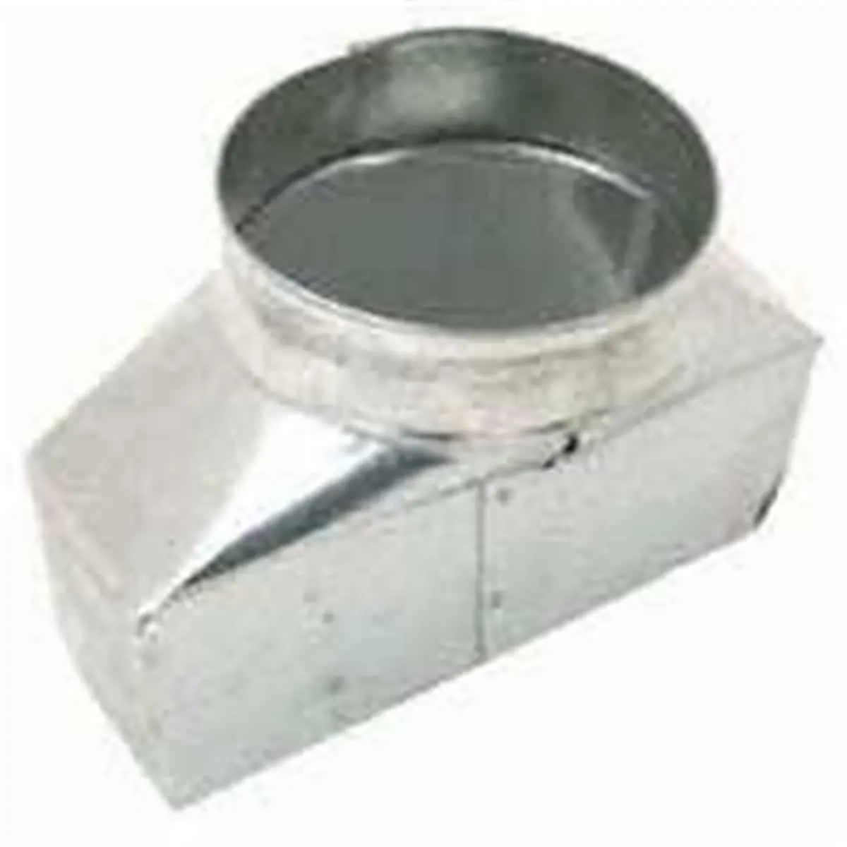 Imperial Manufacturing Universal Boot In-Line Pipe Transition Fitting - 4x10x6 inches, 30 Gauge Galvanized Steel, 30 Gauge Metal