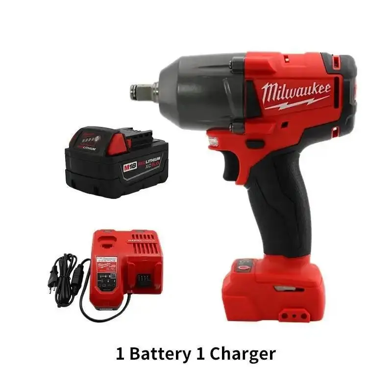 Milwaukee Pro-Grade 18V Drive Heavy Duty Brushless Impact Wrench, 900N.M Wireless Power Tool with Battery & Fast Charger
