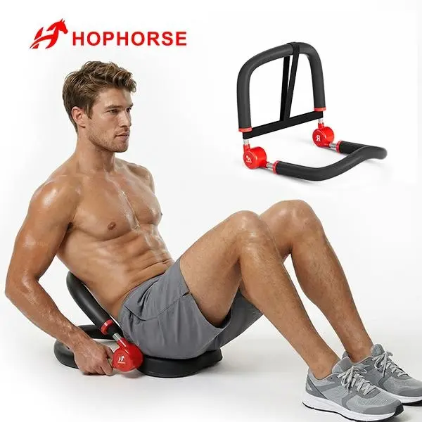 HOPHORSE Portable Foldable Training Machine Adjustable Resistance Stable Steel Structure Home Fitness Equipment Summervibes Abdominal Exerciser Abdominal Muscle Trainer