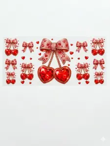 Red bows & Cherries (double sided UV DTF)