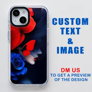 Custom Phone Case for iPhone 16 15 14 13 12 11 Pro Max Plus,Personalized Picture Photo Case - Shockproof Heavy Duty Protective Cover Clear , Customizable