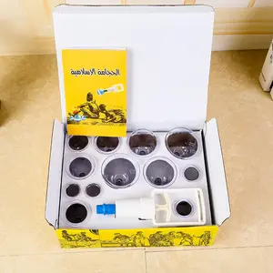 Cupping Kit, Cupping Therapy Sets Massage Back, Pain Relief, Physical Therapy, Chinese Muscle Cupping Tool with Pump & Vacuum Silicone Cups for Cellulite Reduction at Home