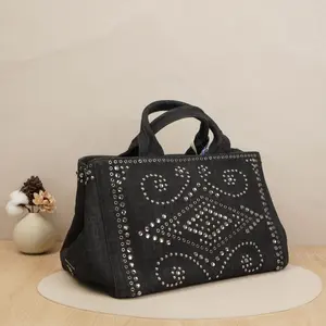 Pre-owned PRADA Denim Tote Bags 13.78" Tote Bag DS038176 A120
