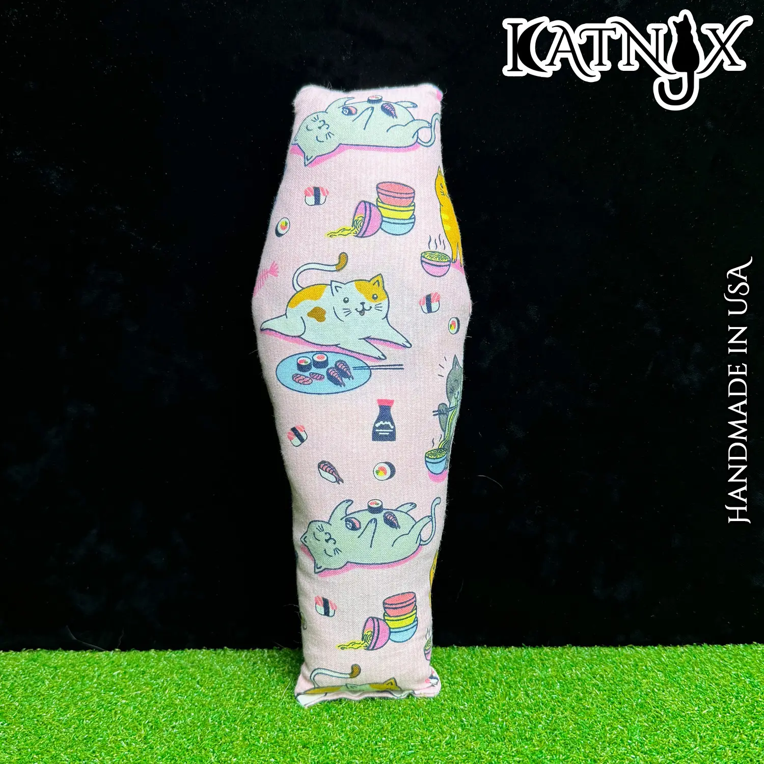 Katnyx Coffin Cat Kicker Toy with Catnip - Ramen Neko