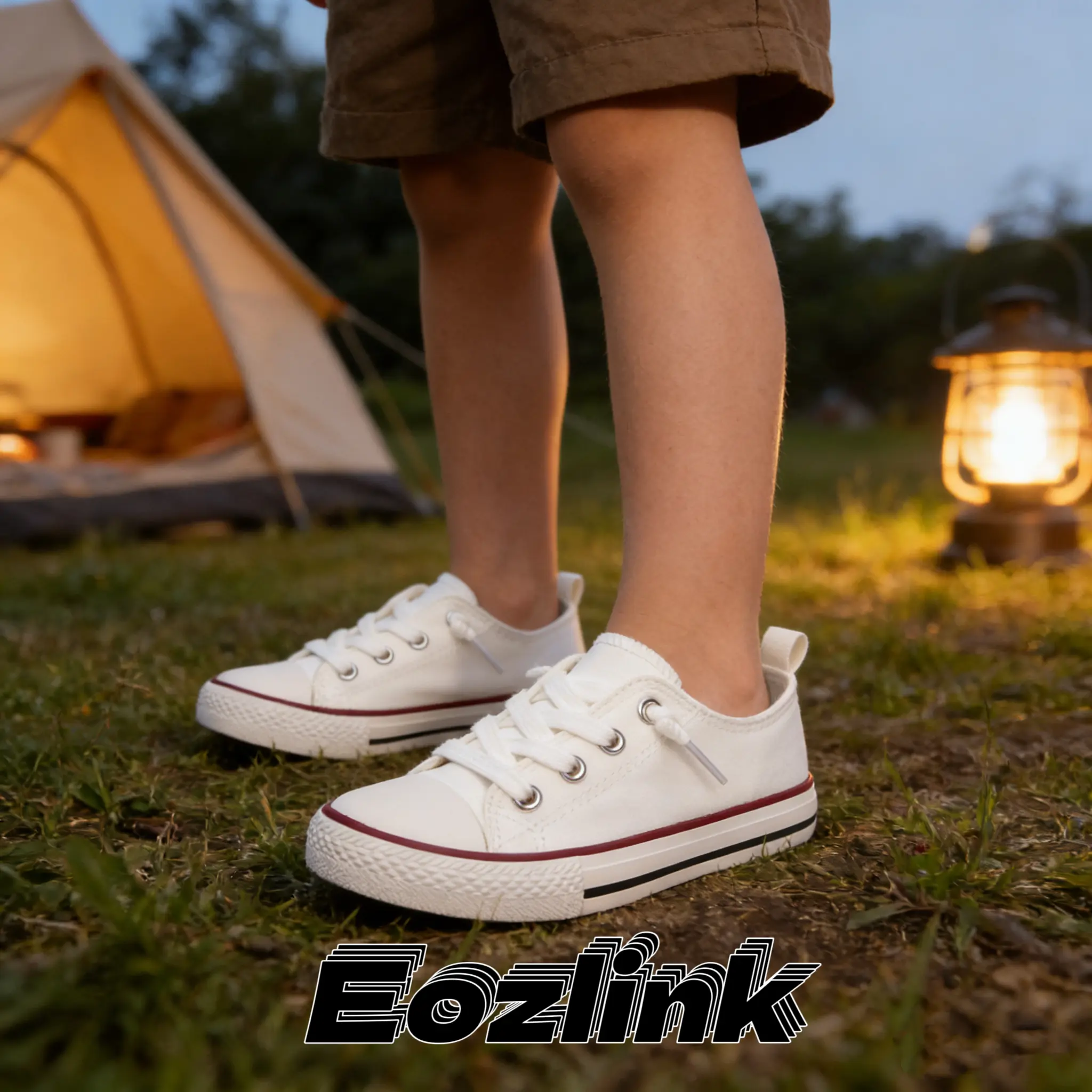 New children's one-piece canvas shoes, the same style for both boys and girls, lightweight and comfortable sneakers
