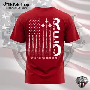 RED Friday Shirt, Remember Everyone Deployed Tee, Military American Flag, Patriotic Soldier Support, Veteran Family Gift Streetwear Unisex