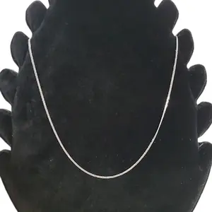 Cuban Link Silver 925 Rhodium Plated Super Flat Curb 040 Chain 1.4mm