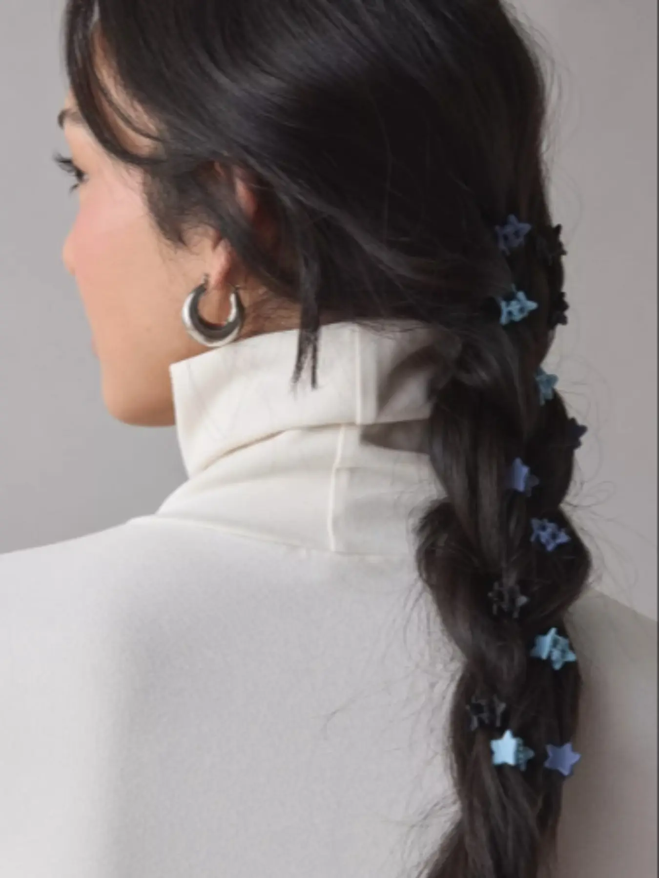 15pcs Blue Mini Matte Star Hair Claw Set, Claw Clip Pack, Cute Small Clamps for Girls, Fun Hair Clips, Perfect for School, Daily Wear & Casual Hairstyles, Hair Clips, Hairpins