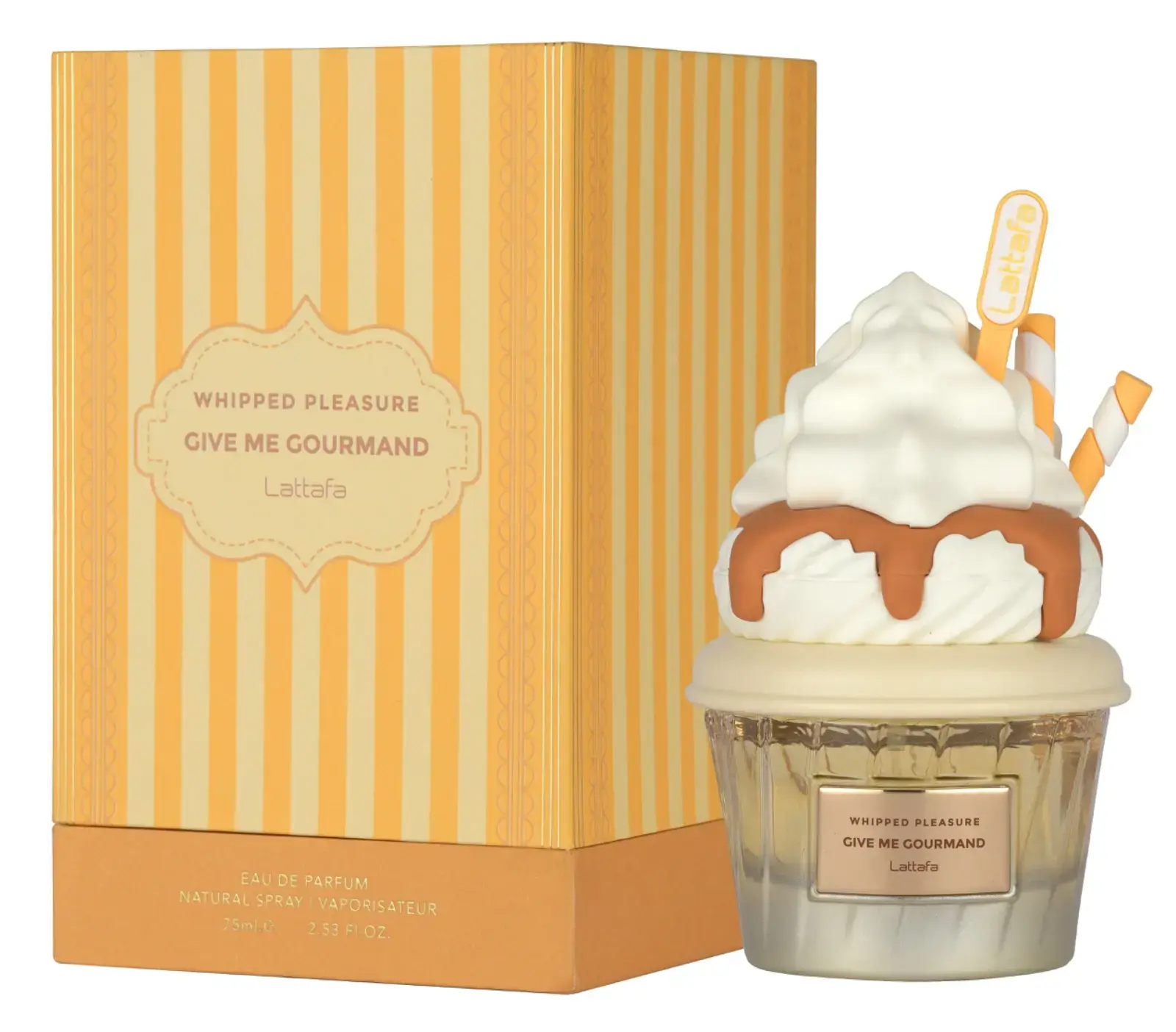 Lattafa Whipped Pleasure Unisex EDP Spray, Give me Gourmand Collection, 75ml