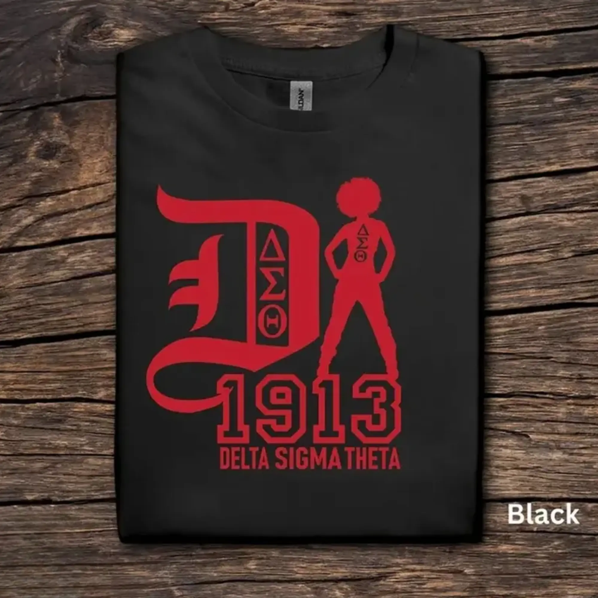 Delta Sigma Theta T-shirt ,Red White Sisterhood Shirt, 1913 Graphic Tee, Greek Life Aesthetic T-Shirt