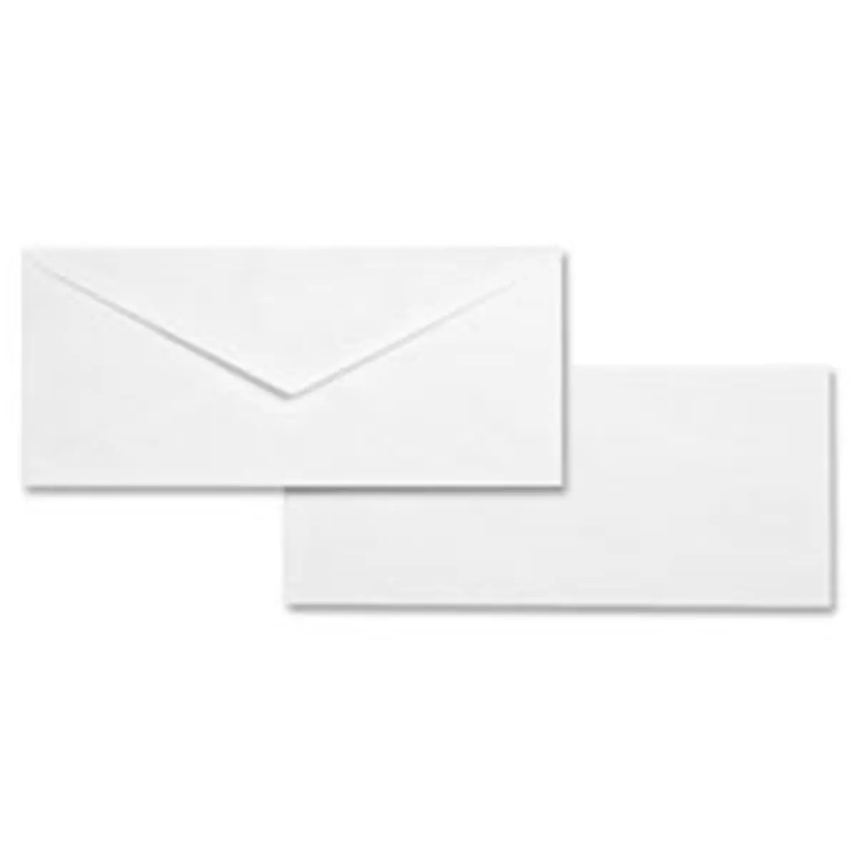 Business Source No. 10 Business Envelopes, 24 lb WE Wove Stock Paper Envelope, Fully Gummed Flaps, Diagonal Seams, 500-Count Box for Everyday Mailing