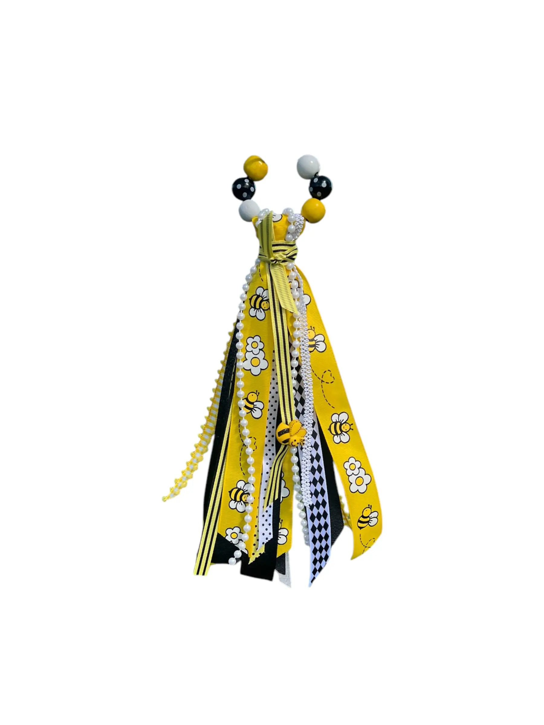 Bee Kind Ribbon Tassel, Bag Tassel, Ribbon tassel and charm, Honeybee, Gift for Mom,