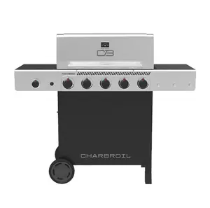 Charbroil Performance Series Black and Silver 5 -Burner Liquid Propane Gas Grill 1 -Side Burner