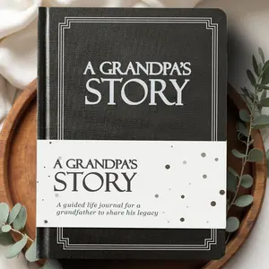 Grandpa's Life Story Journal (Hardcover): A Meaningful Keepsake for Grandpa to Share His Journey and Memories, Book Includes 250+ Prompt Questions