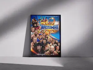WWE Wrestlemania 33 Poster  - A Must-Have for Wrestling  Fans poster #186