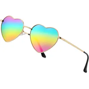 L-SGL006 SP Polarized Heart Sunglasses for Women Fashion Lovely Style Metal Frame UV400 Protection Lens
