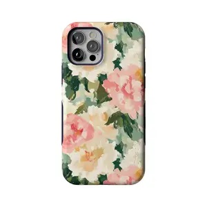 Casely iPhone 12/12 Pro Case | The Garden Room | Painted Petals | Bold Protective Design | Compatible with MagSafe