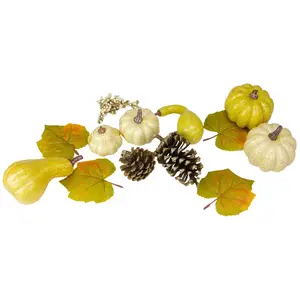 Northlight Set of 12 Crackled & Glittered Pumpkin Berry Decor