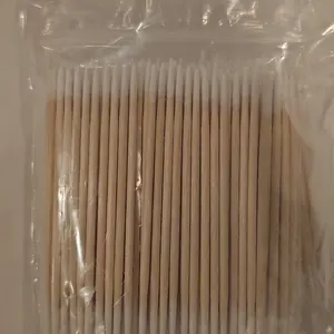 [100/300pcs Disposable Swab Brush] 100/300pcs Ultra-small Disposable Lint Free Swab Brush Micro Wood Makeup Brushes | Eyelash Extension Glue Removing Tools Cotton Swabs