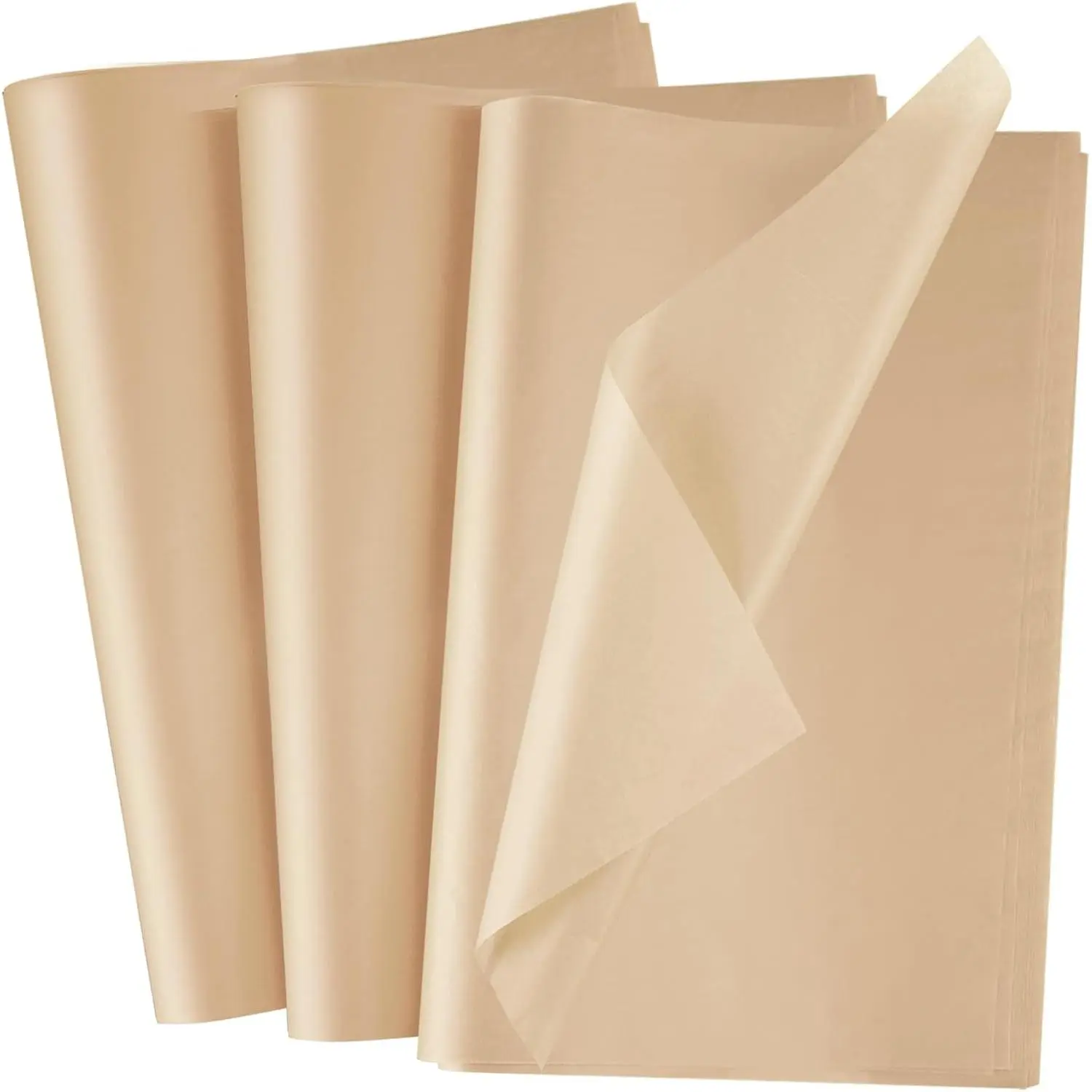 100 Sheets  Tissue Paper for  Bag 20x14 Inches Wrapping Tissue Paper Bulk Brown Decorative Art Paper for DIY Crafts Birthday Weddings Holiday Christmas Party Decor