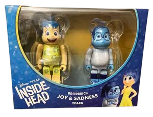 Bearbrick Joy & Sadness 2 Piece set 100%
