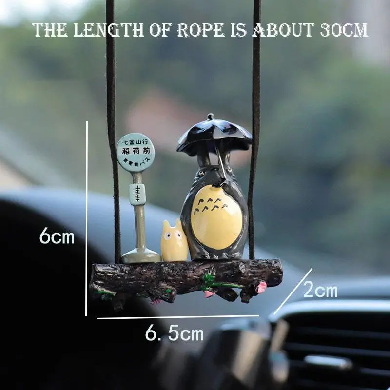 Cartoon Car Ornaments Healing Department Totoro Swing Cute Creative Car Accessories Gifts for Good Friends