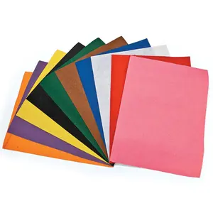 50 Pieces of Felt Sheets, Bulk Gigantic Felt Sheets for Crafts, Vibrant Craft Supply for DIY Toys & Hobbies Leathercraft Projects