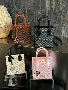 Tiktok Trendy Luxury Style M Logo Tot Bag, All-Season Versatile Handbag, Multiple Colors Available, Chic and Youthful Women's Bag