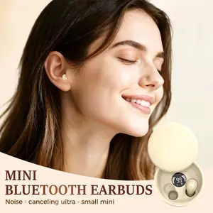 Mini Invisible Bluetooth-compatible Earbuds 5.4, Noise Cancelling Sleep Headphones, Comfortable Wireless Earplugs, Suitable for Side Sleepers, Hidden True Wireless In-Ear Earbuds