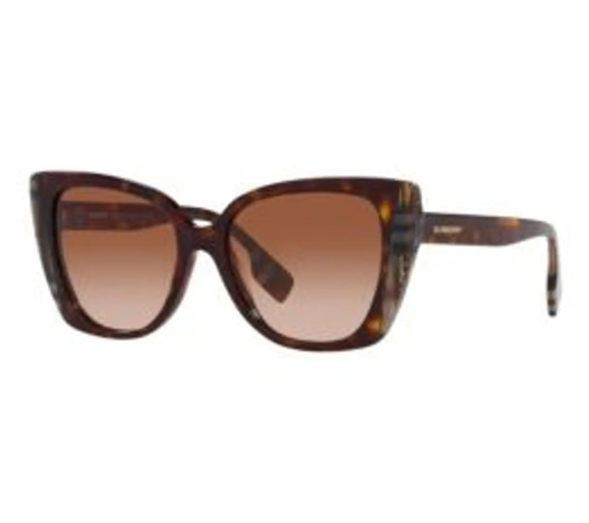 Burberry Meryl Sunglasses - Dark Havana/Check Brown