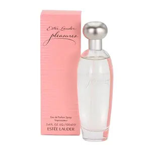 ESTÉE LAUDER Pleasures EDP Spray - Women's Lily-Infused Elegant Sheer Floral Fragrance with Violet Leaf, 3.3/3.4 oz, New in Box, Lily Women's Fragrance