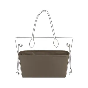 DGAZ Purse Organizer Insert Fits Neverfull-Mini/PM/MM/GM Bags，Silk Bag Organizer，Luxury Handbag & Tote Shaper