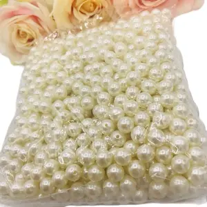 400g/ pearls with Hole  10mm Beads for Crafts, plastic beads, jewelry maker, vase filler