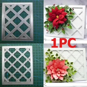 1PC Skeleton Background Frame Metal Cutting Die Scrapbook Scrapbooking Paper Craft Background Frame Template Metal Carbon Steel Knife Die