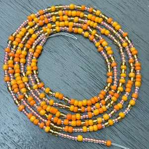 Sun kiss crush tie on waist beads