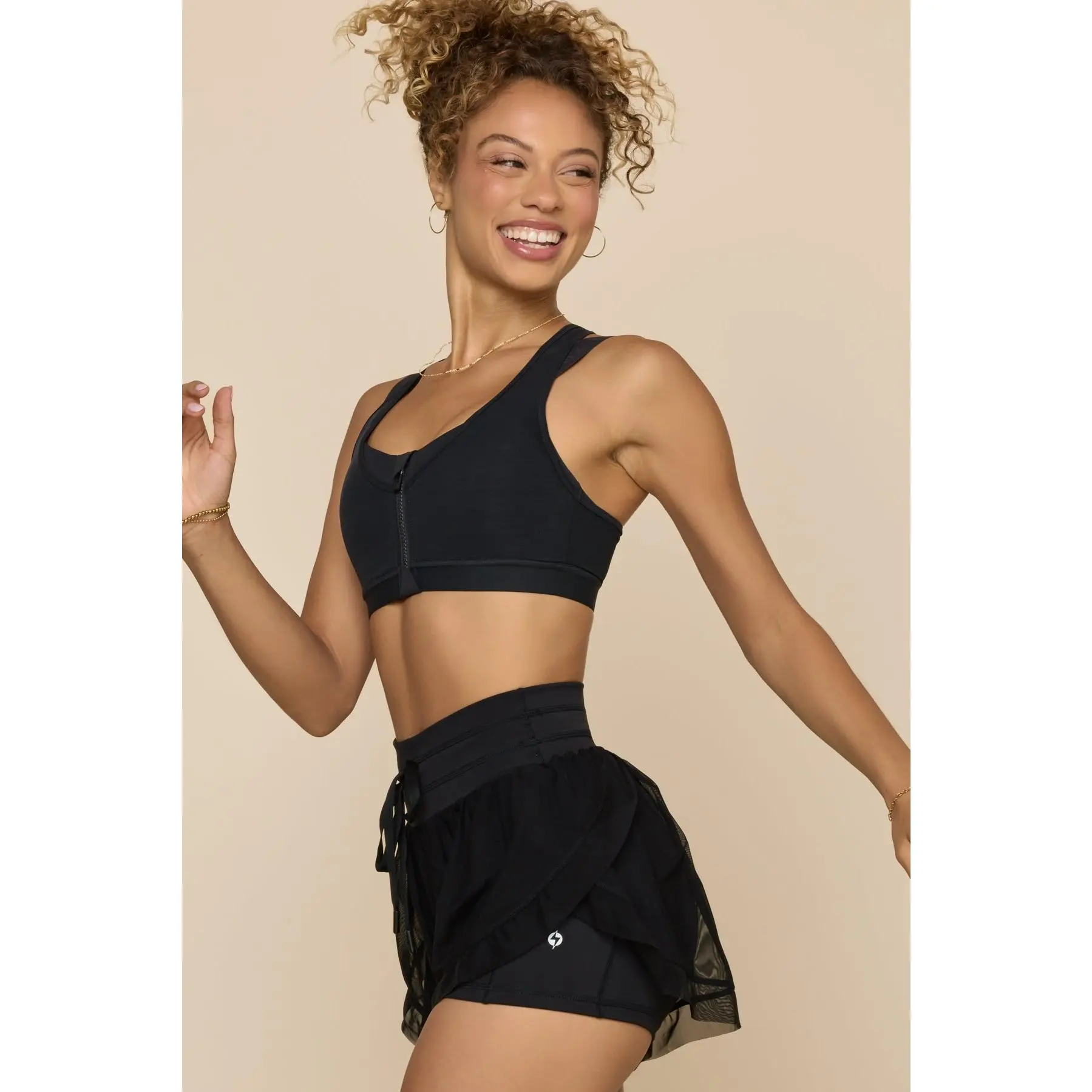 POPFLEX Zip Superbra - Black