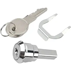 Universal Stainless Toolbox Lock Set with 180° Rotation Durable Iron Cabinet Insert 2 Keys for Secure Storage Ideal for Workshops & Garages